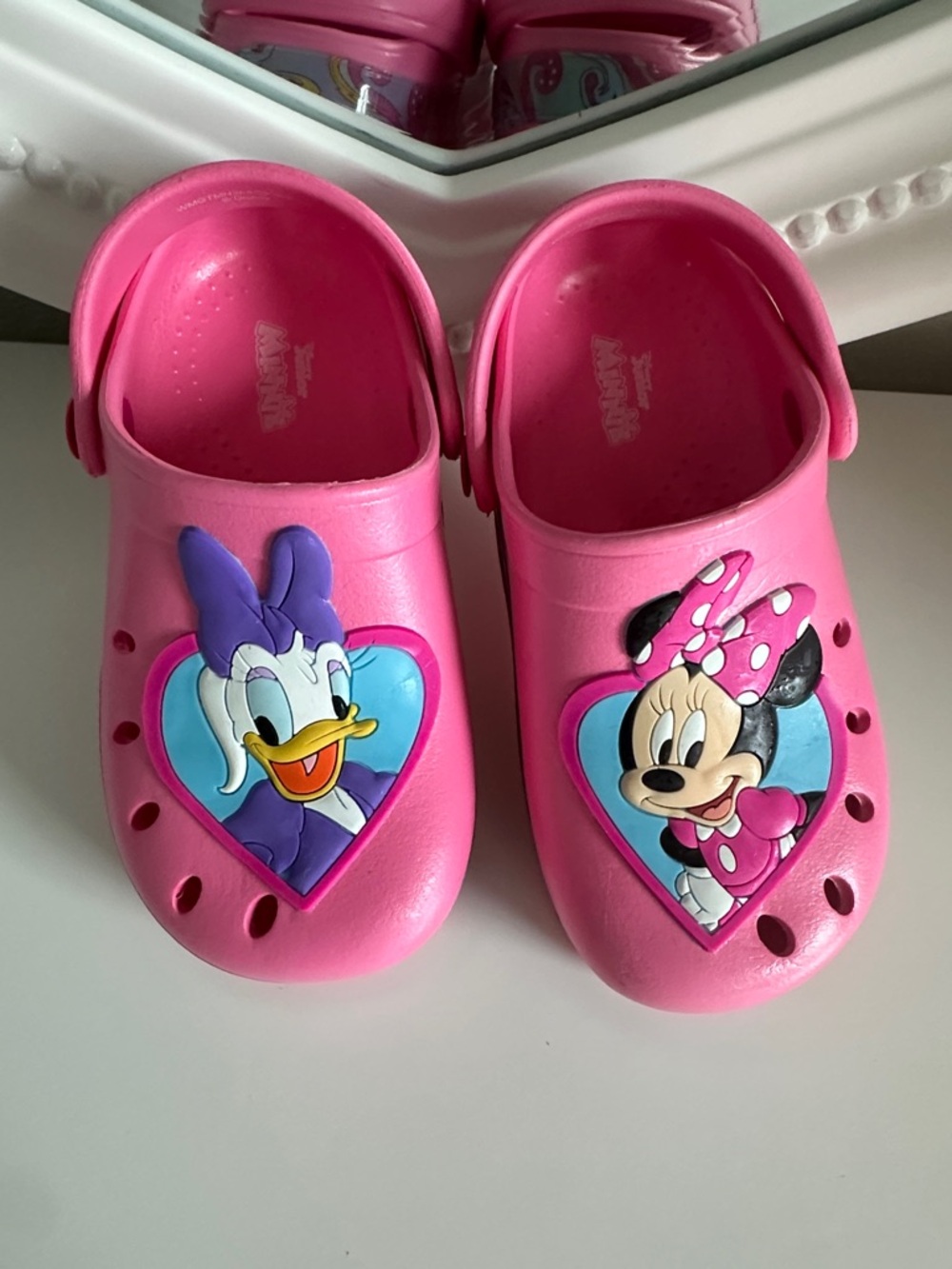 Disney Pink Minnie & Daisy Kids Slip-On Clogs